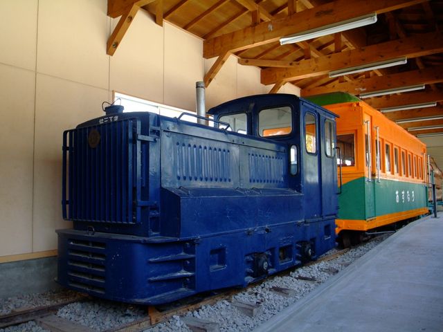 津軽森林鉄道が保存されてます。_青森市森林博物館