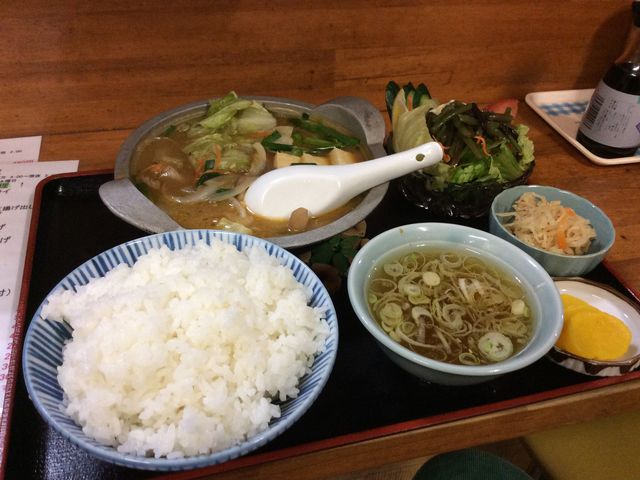 モツ煮定食_穂喜家ラーメン