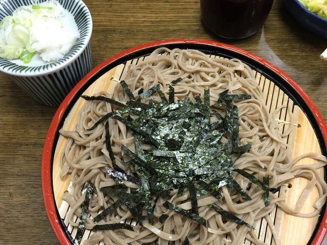 注文をしたざる蕎麦です。_かぎもとや 中軽井沢本店
