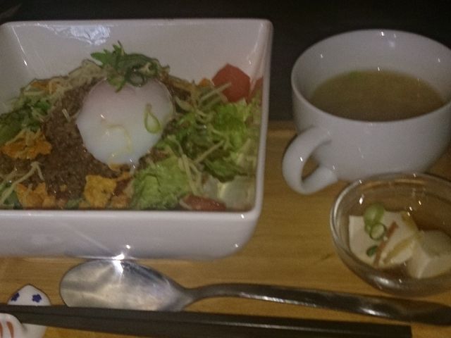 タコスライスランチです(^○^)_さんしょう