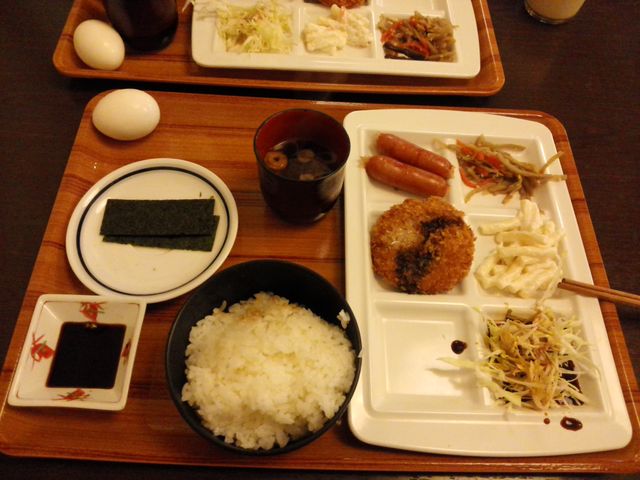 朝食バイキング_道の温泉駅かれん