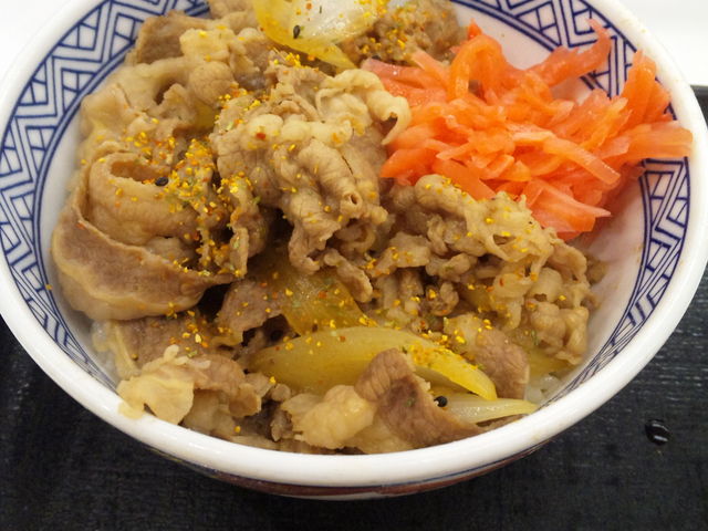 紅ショウガ・七味実装_吉野家川崎駅前店