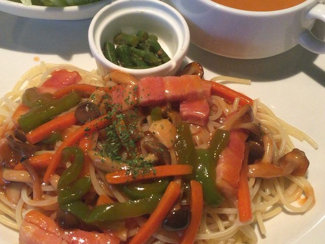 あんかけパスタ初めて食べました。名古屋で時間食べられない美味しさ★_ボンドカフェ BOND CAFE