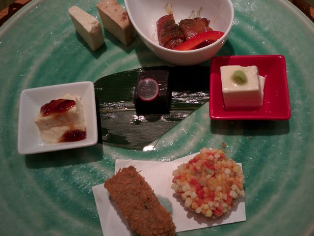 豆八ランチ 前菜_豆腐料理とおばんざい 京都 豆八 先斗町