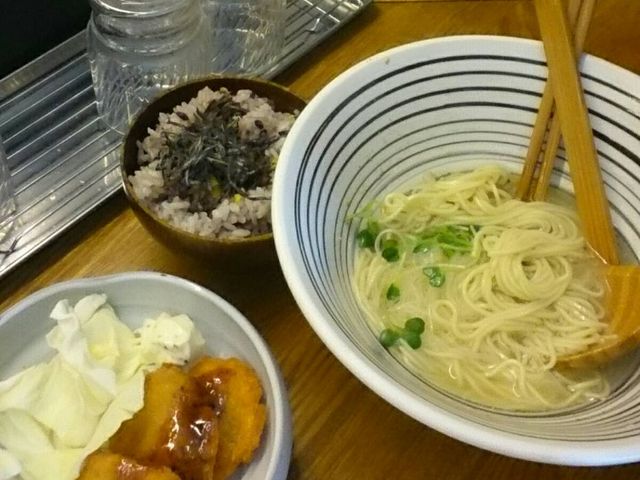 塩ラーメンセット_堂の浦 はなれ 駅前店