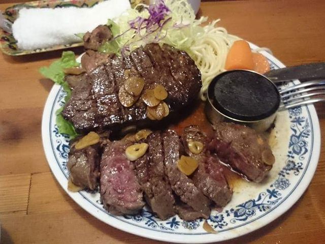 ガーリックステーキW_ほどほど満足食堂 住吉 沼津店