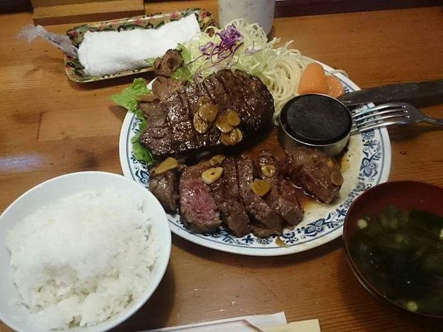 ガーリックステーキW_ほどほど満足食堂 住吉 沼津店