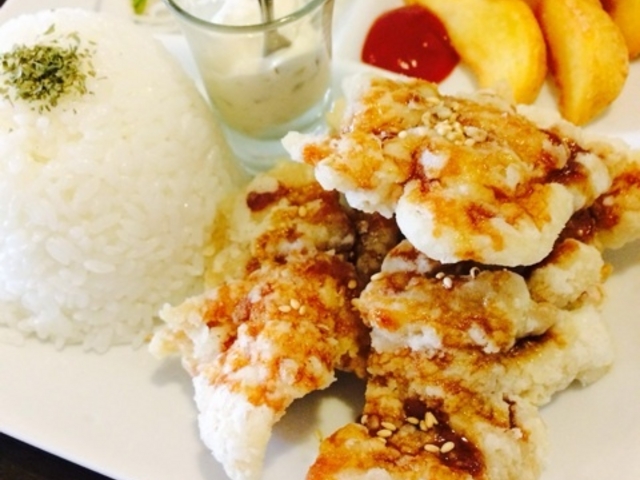 からあげ定食_Cafe restaurant Amor