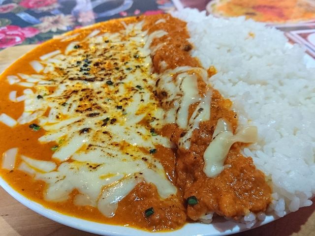 チーズキーマカレーライス_インドレストランTAJ