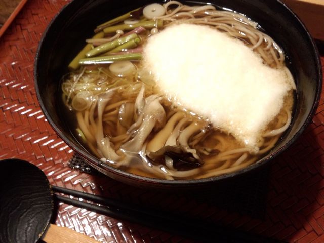 山菜やまかけそば。_そば蔵沖田店