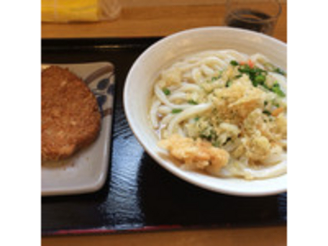 かけ+チキンカツ_セルフうどん 天狗
