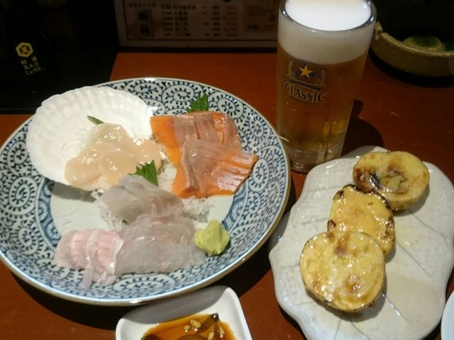 お刺身盛り合わせとじゃがいもバター_瑠玖&魚平 るっくアンドうおへい