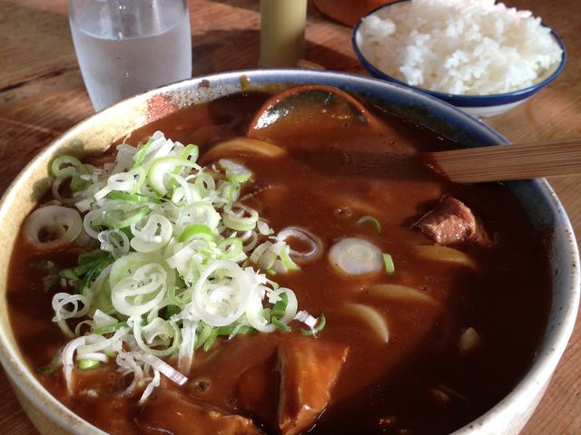 ご飯は最後の締めにカレーライスにして頂きました。_吉宗