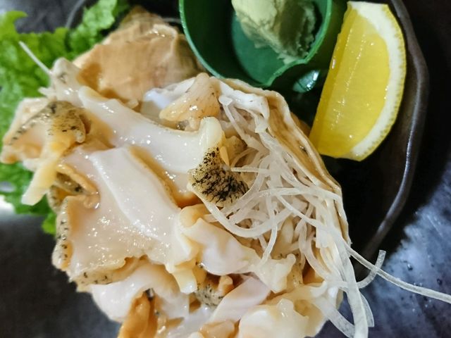つぶ刺身最高!_幸寿し