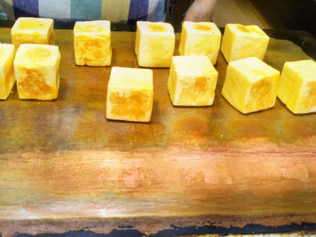 熱々の玉天_高山林盛堂 宮川朝市店