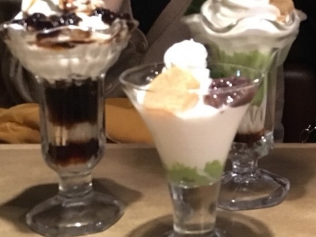 コーヒーパフェに和風パフェに抹茶パフェ!_びっくりドンキー神戸大蔵谷店