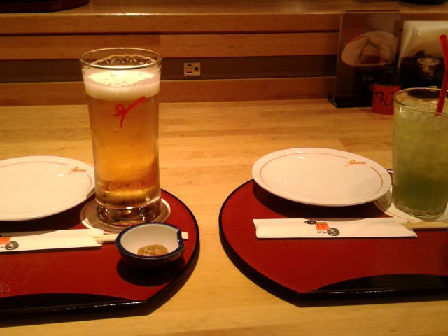 生ビールとにがうりジュース_遊食菜彩 いちにいさん 札幌ステラプレイス