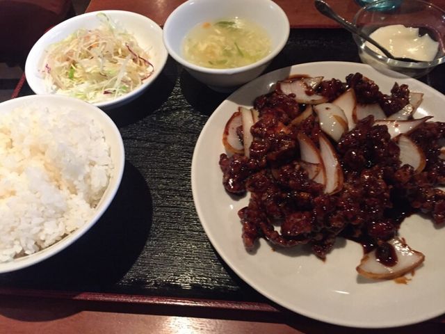 鳥の甘酢炒めです。_中国四川料理祥龍房