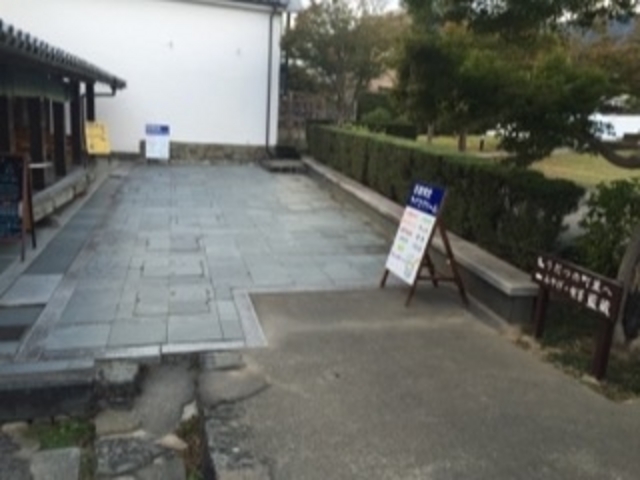 カフェ前です。_道の駅『藍蔵』