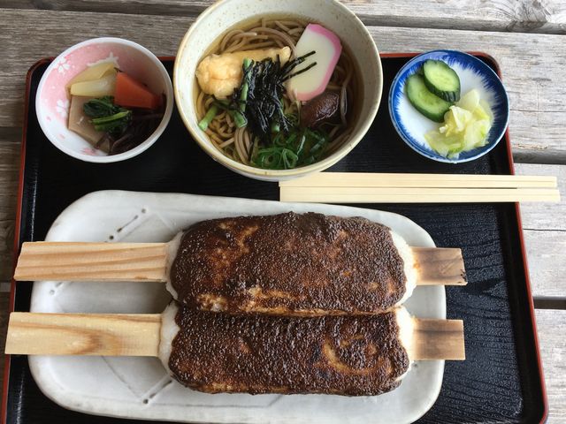 えごまの五平餅も美味しいです_道の駅 アグリステーションなぐら