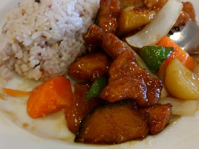 雑穀米と甘酢あん_ロイヤルホスト戸坂店