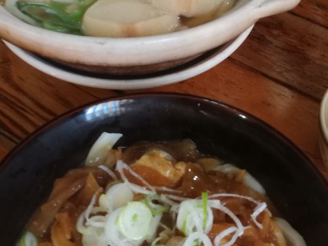 カレーうどんと鍋焼きうどん_手打ちうどん いなか