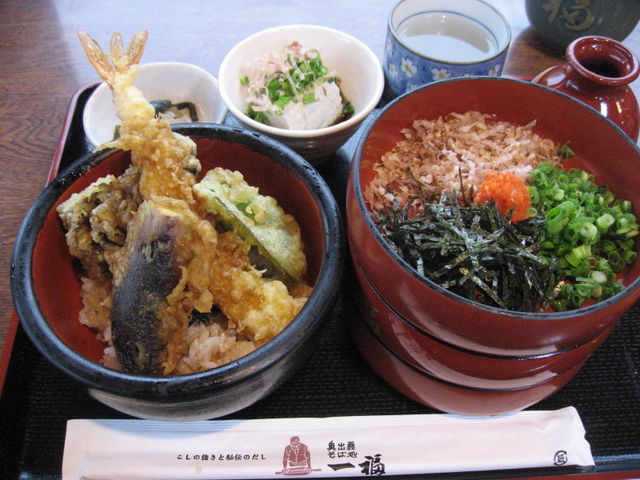 姫天丼膳950円。2017冬_一福 本店
