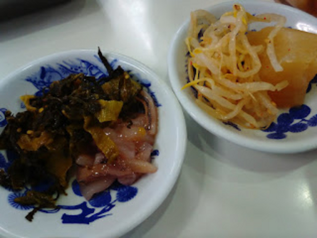 これらは食べ放題。特に塩辛が美味。_天ぷらひらお・本店