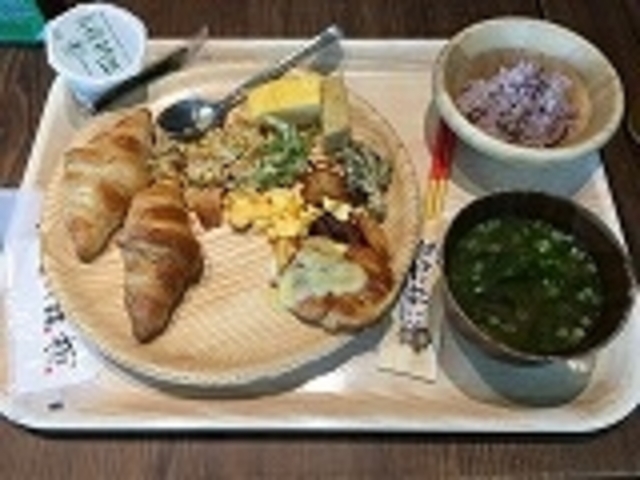朝食_食彩健美 野の葡萄 沖縄CARGOES店