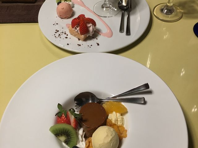 コース料理・デザート_洋風旅館ぴのん