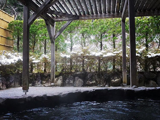 温泉は広くゆっくりつかることができました。_龍神温泉 季楽里龍神