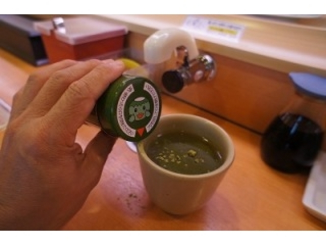 お茶もおすすめです!_かっぱ寿司 石巻店