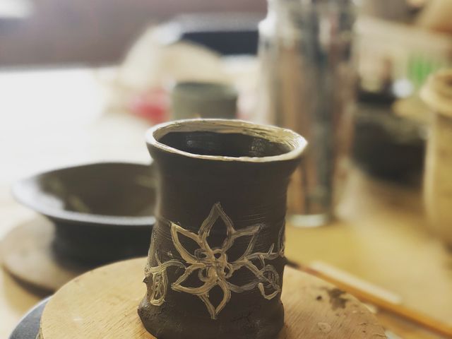 ろくろ回しだけでなく絵付けもとっても楽しかったです☆
世界に一つだけのものができました!_夢現工房