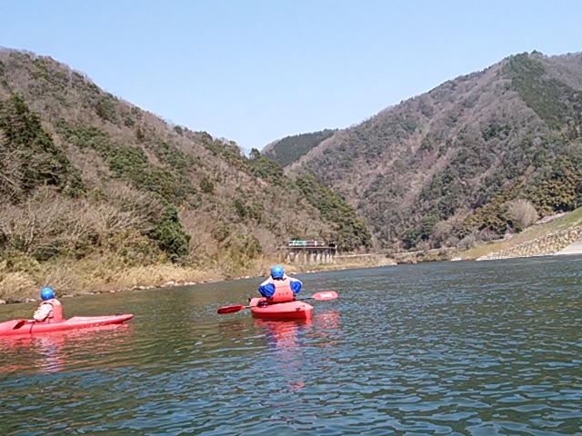 カヌーから見た三江線A_江の川カヌー公園さくぎ