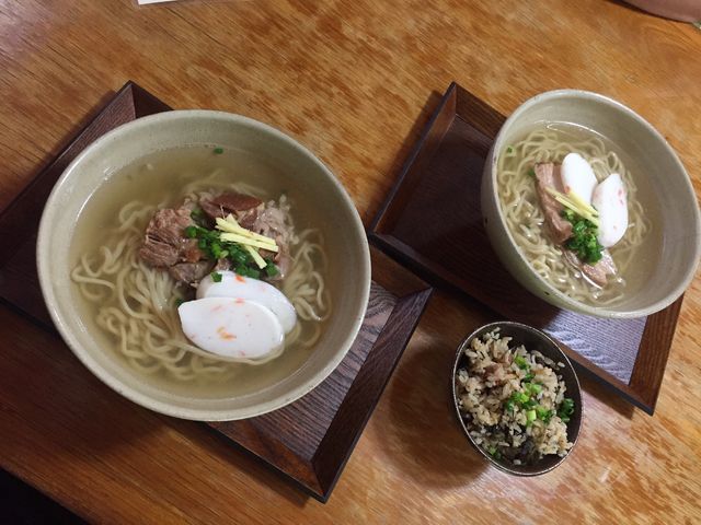 優しい味でした_今帰仁そば