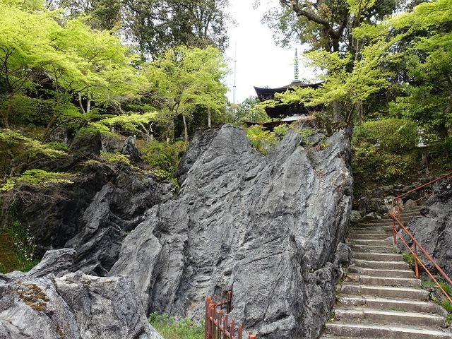 圧巻の光景です_石山寺硅灰岩