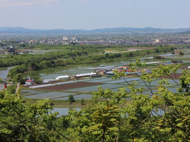 眼下には深川の水田_国見峠展望台