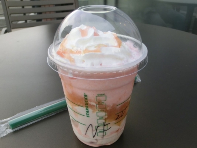「ネクタリン ピーチクリーム フラペチーノ with ティーババロア」_スターバックス・コーヒー 浜名湖サービスエリア店