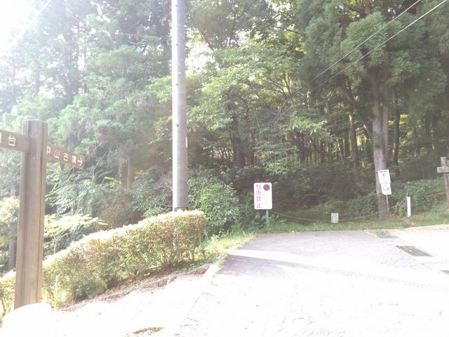 標識はありますが、行けません。_中山古墳