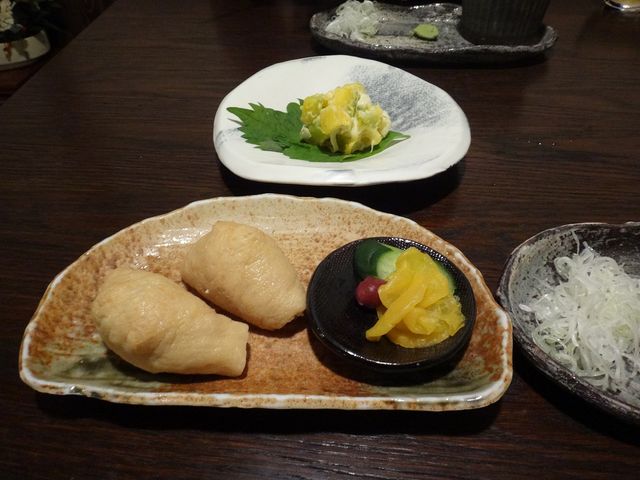 ランチについていたいなり寿司。_そば処天庵