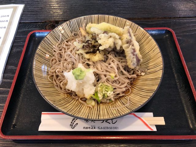 つくし2(舞茸天ぷらおろしそば1,300円)_つくし