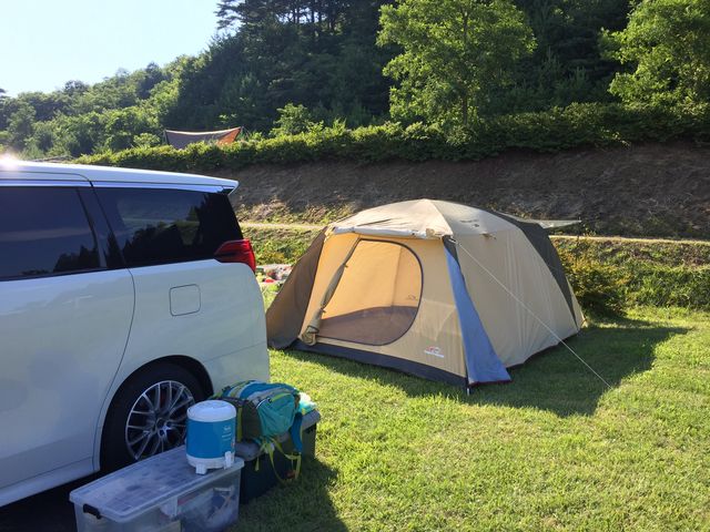 ゆったりテントサイト_夜越山オートキャンプ場
