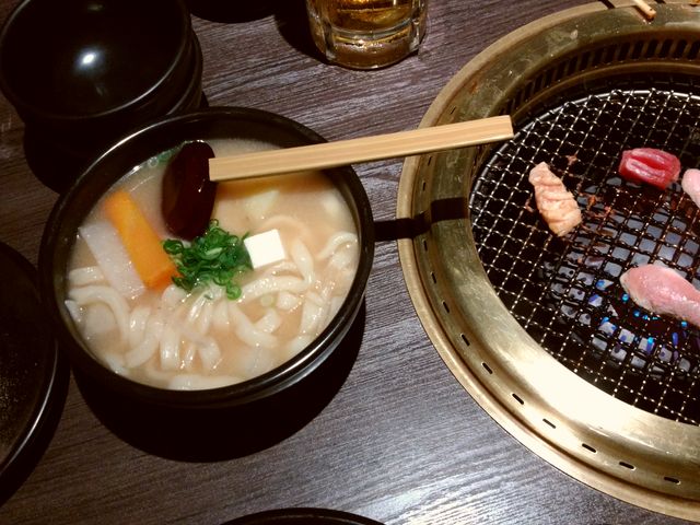 〆でうどん_焼肉 なかむら 屋島店