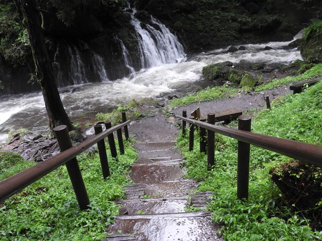 元滝到着_鳥海山元滝