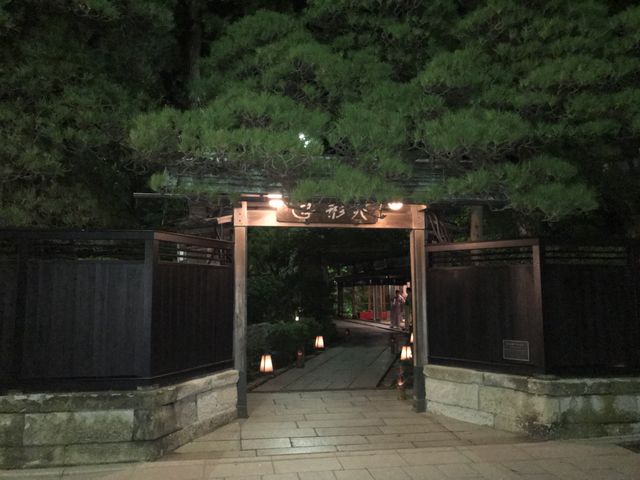 風情にワクワクします。入り口です。_行形亭