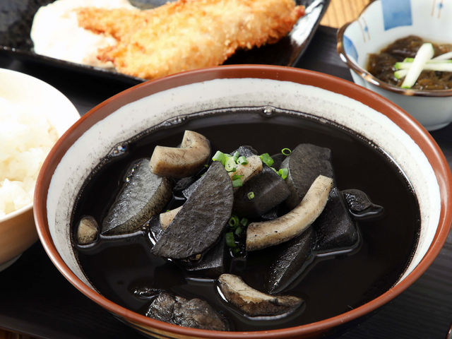 イカスミ汁定食_海の恵 みなとまち店