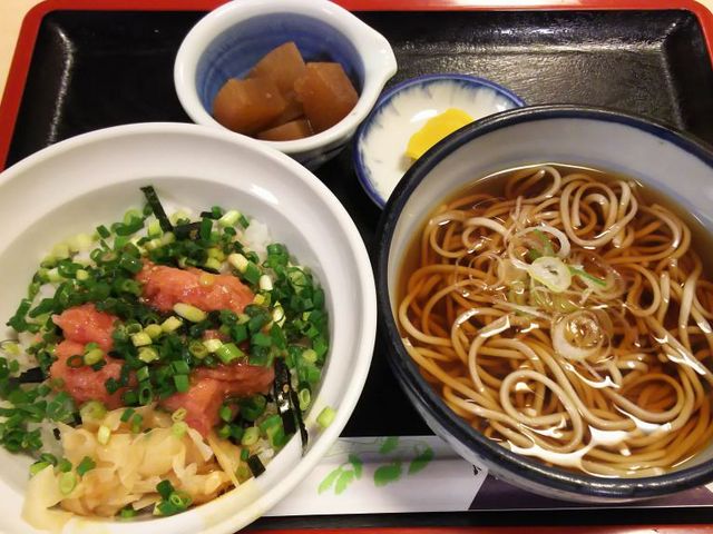 ネギトロ丼セット_松月庵