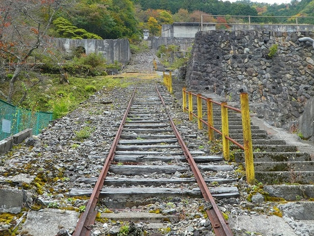 兵庫県・朝来市・神子畑鋳鉄橋 近くにある 神子畑選鉱場跡_神子畑鋳鉄橋