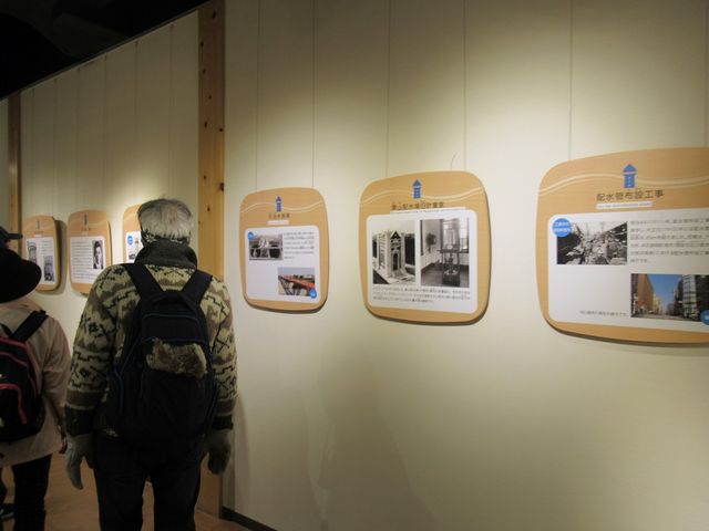 館内展示のパネル_水の歴史資料館