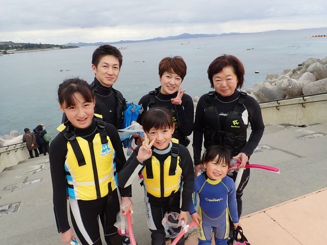 風の影響で青の洞窟にはいけませんでしたが、崎本部の静かな海で、大満足でした!_シュノーケルラボ オキナワ